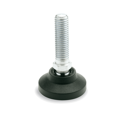 GN 343.4 Leveling Feet, Foot Plastic, Threaded Stud Steel