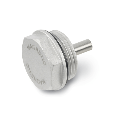 GN 738 Magnetic Plugs, Aluminum, Material of the Magnet AlNiCo, to 100 °C, Plain