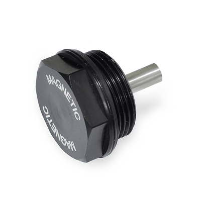 GN 738 Magnetic Plugs, Aluminum, Material of the Magnet AlNiCo, to 100 °C, Blacked Anodized