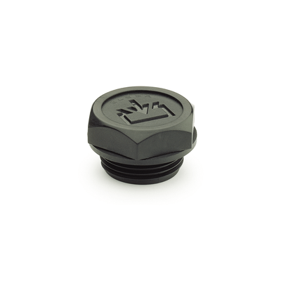 GN 747.2 Threaded Plugs with Re-Fill Symbol, O-Ring Collared, Plastic