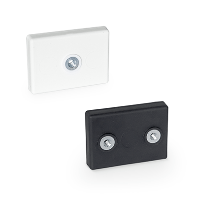 GN 57.1 Retaining Magnets, Neodymium, Iron, Boron, Steel part with Internal Thread, with Rubber Jacket