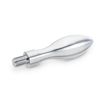 Stainless Steel Fixed handles, form E, with threaded studs