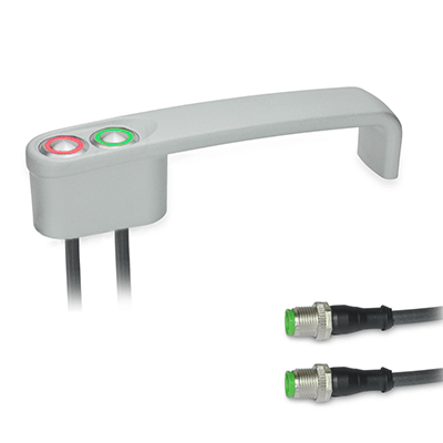 Cabinet "U" handles, Type T1, with 2 buttons, Connection type S, Plug (with 0,25 m cable)