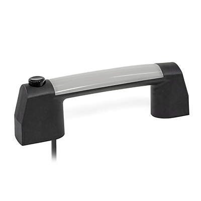 Cabinet U-Handles, Plastic, with Electrical Switching Function, LED Illuminated, with cable, Type T with button
