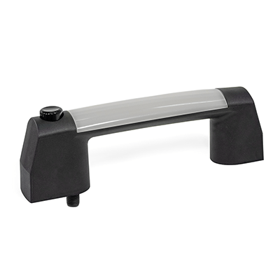 Cabinet U-Handles, Plastic, with Electrical Switching Function, LED Illuminated, with plug, Type T with button