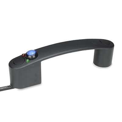 Cabinet U-handles, with power switching function - cable connection, Type KL, Cable on the side, left