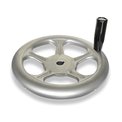 Stainless Steel-Handwheels, Bore code K, with keyway, Type D, with revolving handle