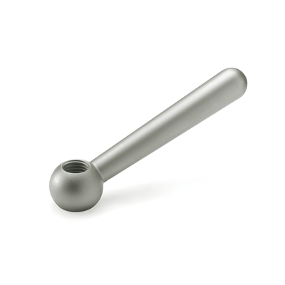 Stainless Steel-Clamping levers, Angled lever with plain bore, Tol. H7 (Type L)