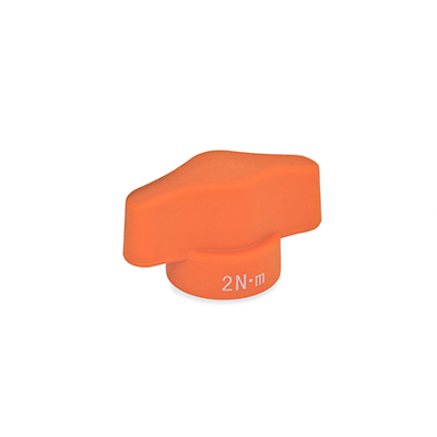 Torque limiting wing nuts, with Inner thread