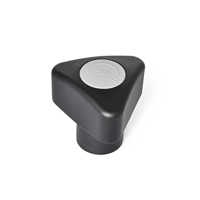 Torque limiting triangular knobs