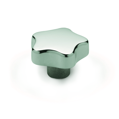 Star Knobs, Aluminum, Type D With threaded through bore