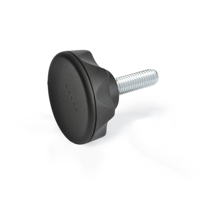 Star knobs with threaded bolt
