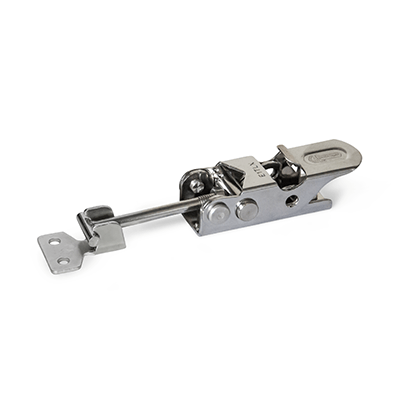 Toggle Latches, Stainless Steel, with Lock Mechanism, Type T, Latch bolt with T-head, with catch