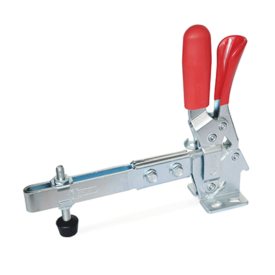 Toggle clamps, Type ULC, Clamping arm extended, with slotted hole, two flanged washers and clamping screw GN 708.1