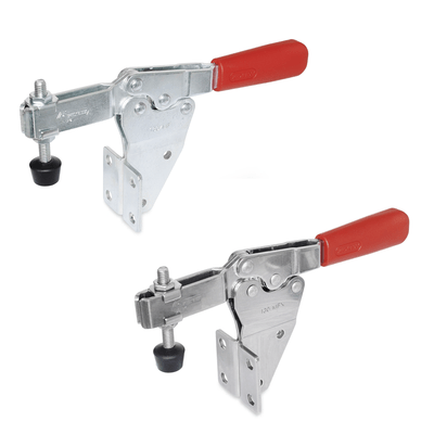 Toggle clamps, Type MFC, U-bar version, with two flanged washers and GN spindle assembly