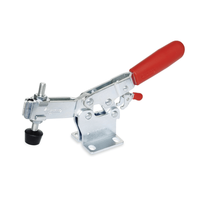 Toggle clamps, Type MLC, offener Spannarm, mit 2 Flankenscheiben und Andrückschraube GN 708.1