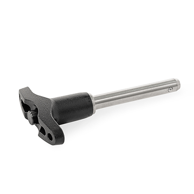 Ball Lock Pins, Stainless Steel, Handle Aluminum, Type T with T-handle