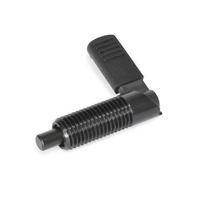 Cam action indexing plungers, Form RB, Right-hand lock, with plastic cover