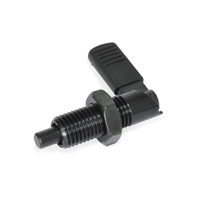 Cam action indexing plungers, Type RBK, Right-hand lock, with plastic cover, with lock nut