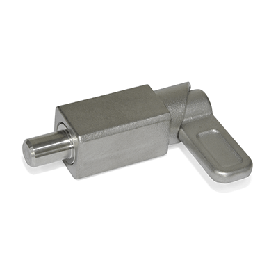 Spring Latches, Stainless Steel, for Welding, Type A Square, latch riveted, not removable