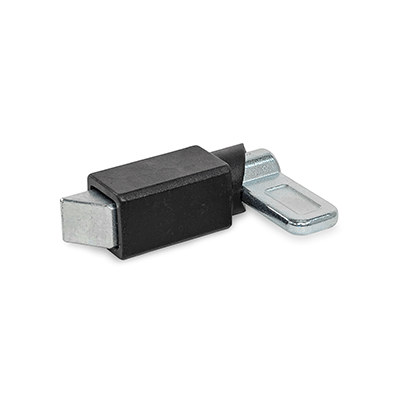 Spring Latches, Steel / Stainless Steel, with Chamfered Pin, for Welding, Type A3 Chamfer, right