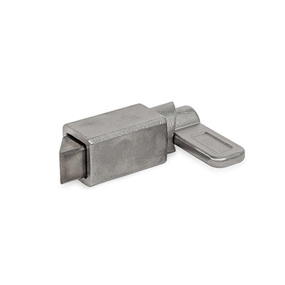Spring Latches, Steel / Stainless Steel, with Chamfered Pin, for Welding, Type A4 Chamfer, left