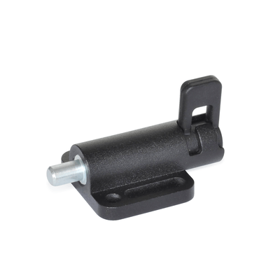 Spring latches with flange for surface mounting, Type S, without locking without rest position