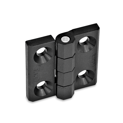 Hinges Plastic, Type A, 2x2 bores for countersunk screws