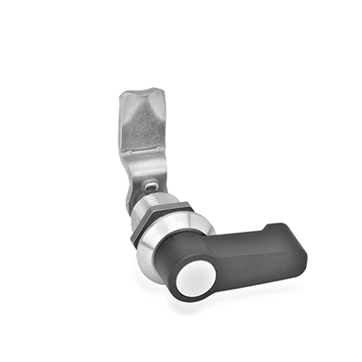 Drehspannriegel, Edelstahl, Betätigung mit Bedienelement, Form HG mit Hebel