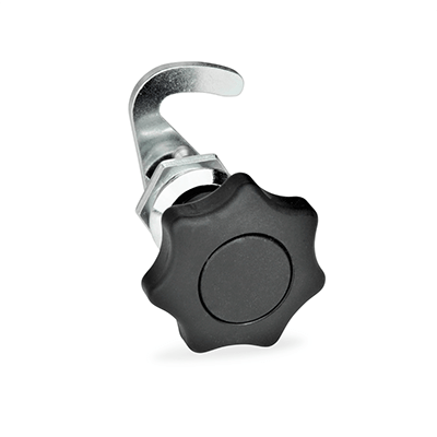 Hook-Type Latches, Operation with star knob, Type SG, without latch bracket