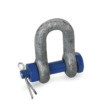 Shackles, gerade, Form B,Bolt with nut and split pin