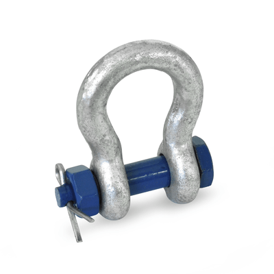 Shackles, cranked, Form B, Bolt with nut and split pin