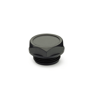 Threaded plugs without vent drilling