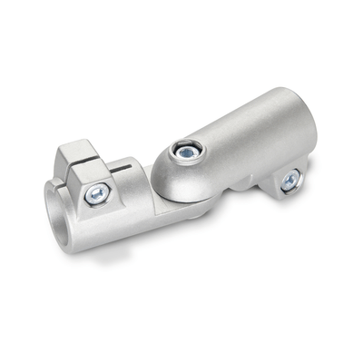 Swivel Clamp Connector Joints, Aluminum, with screw, stainless steel, Type S, Stepless adjustment