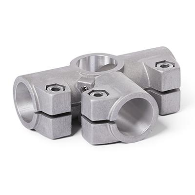 Angle Connector Clamps, Aluminum, with screw, stainless steel