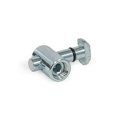 Quick Release Connectors, Steel, for Aluminum Profiles (b-Modular System), Asymmetrical Mounting Studs