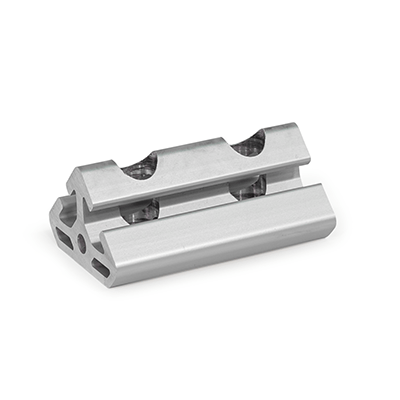 Angle Connectors, Aluminum, for Aluminum Profiles (i-Modular System), Single and Double Installation, Type A without fastening set, Heavy