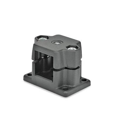 Flanged Locking slide units, Aluminum, Type G, with thread