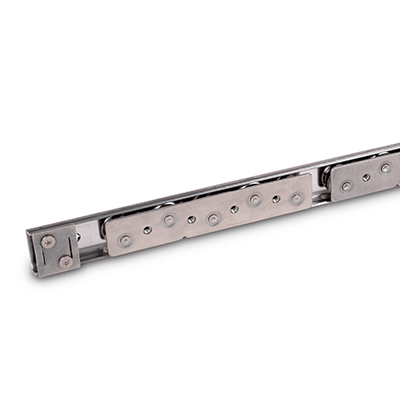 Stainless Steel-Linear guide rail systems, Type B5, with two cam roller carriage with 5 rollers, Identification no. 2, with two end stops