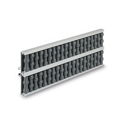 Side Guides, Carrier Profile Aluminum, Cylinder and Ball Rollers on One Side, Type K Ball-shaped rollers