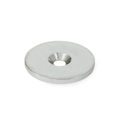 Stainless Steel-Holding Disks for Retaining Magnets, Type A, flat, without stop edge