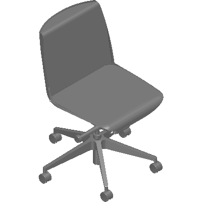 Office Chair Swivel Base, 3D CAD Model Library