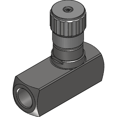 Uni-Directional Flow Control Valve , 3/4″ NPT Ports, 21 GPM, 5800 PSI 5,800 PSI In-Line - Gemels