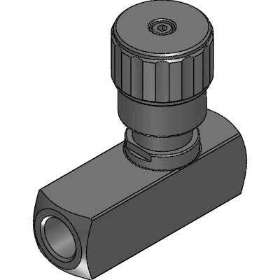 Uni-Directional Flow Control Valve , 3/8″ NPT Ports, 8 GPM, 5800 PSI 5,800 PSI In-Line - Gemels