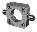 Front spot faced trunnion