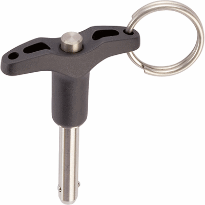 Quick Release Pin with T-Handle single acting - according to NAS / MS17985