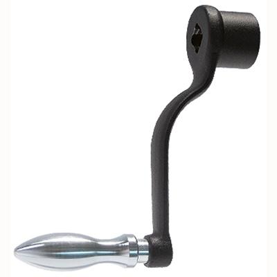 EH 24330. Crank Handles, DIN 468 goose-neck form with square end DIN 79