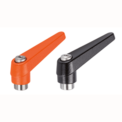 EH 24390. Adjustable Clamping Levers with inner parts from stainless steel / with screw