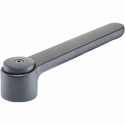 Adjustable Flat Clamping Levers stainless steel, with smooth bore