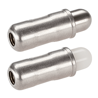 Poussoirs exécution lisse à collerette et embout